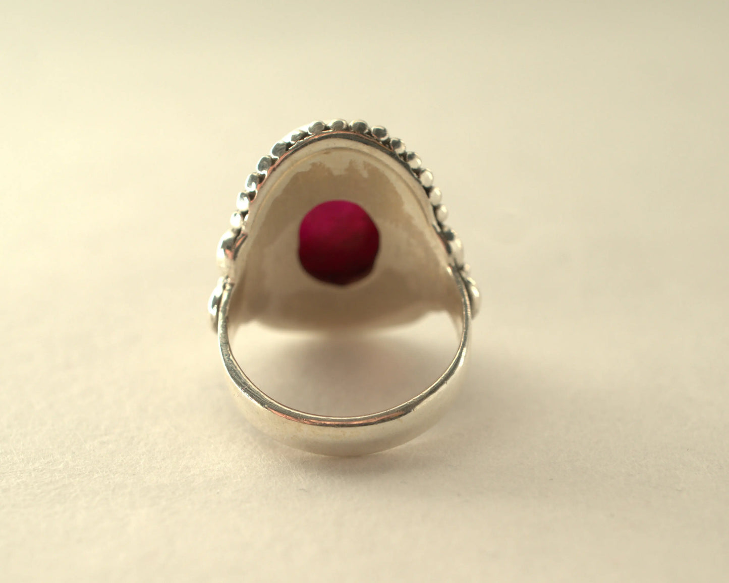 Bague Racine de Rubis en Argent 925 KAARA