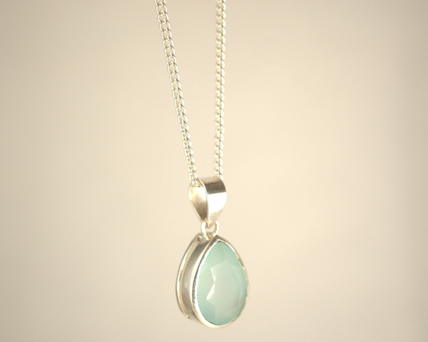 Pendentif Calcédoine en Argent 925 KAARA