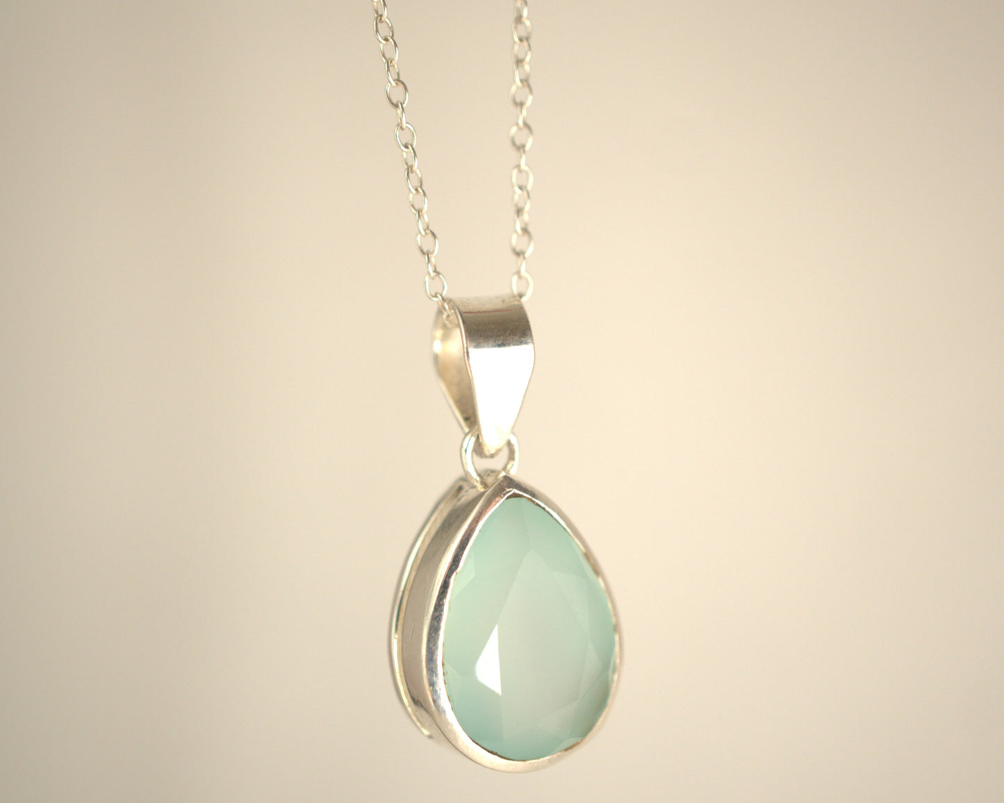 Pendentif Calcédoine en Argent 925 KAARA