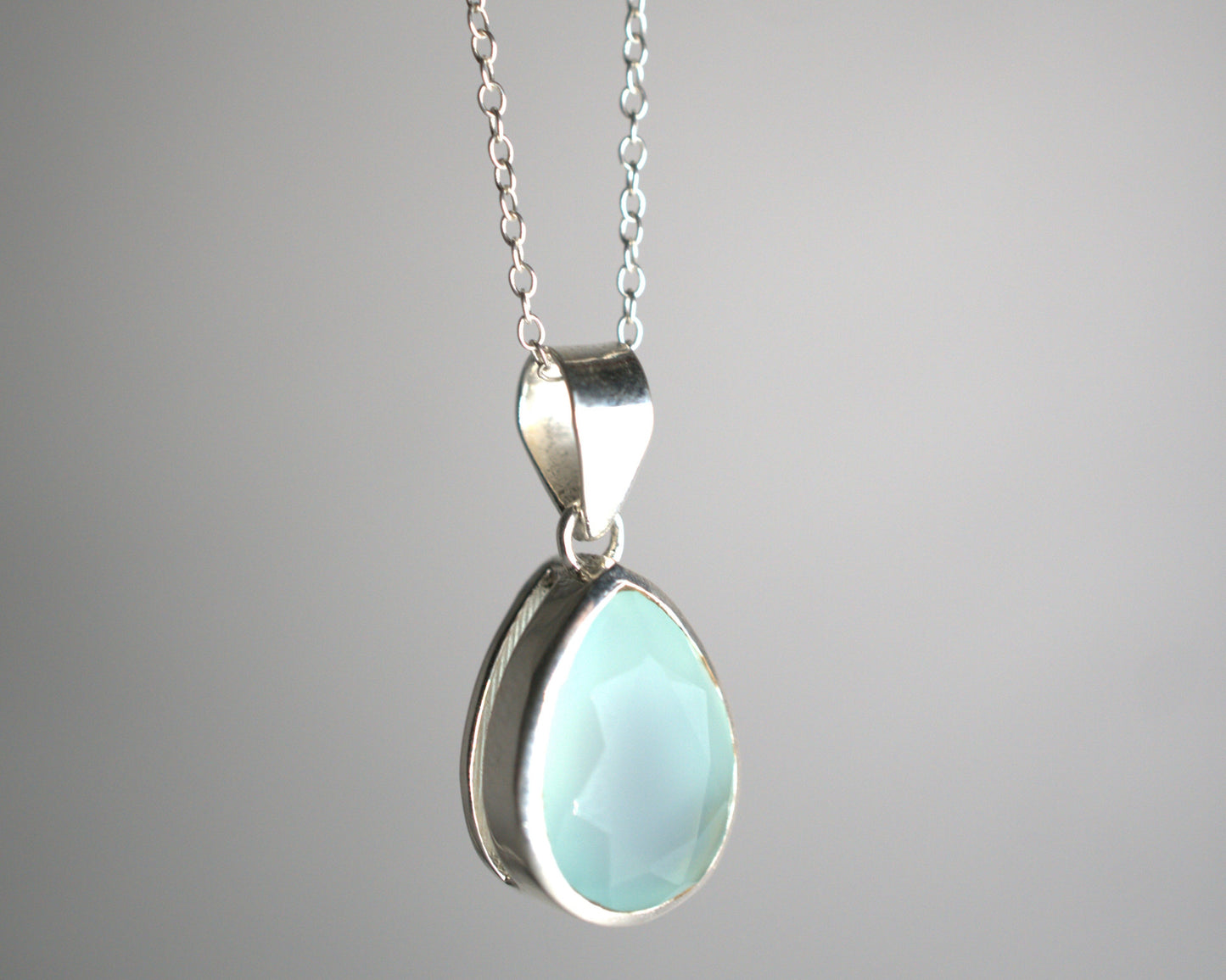 Pendentif Calcédoine en Argent 925 KAARA
