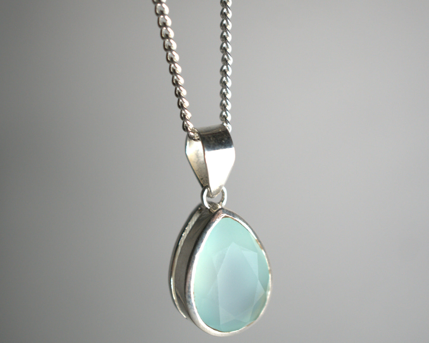 Pendentif Calcédoine en Argent 925 KAARA