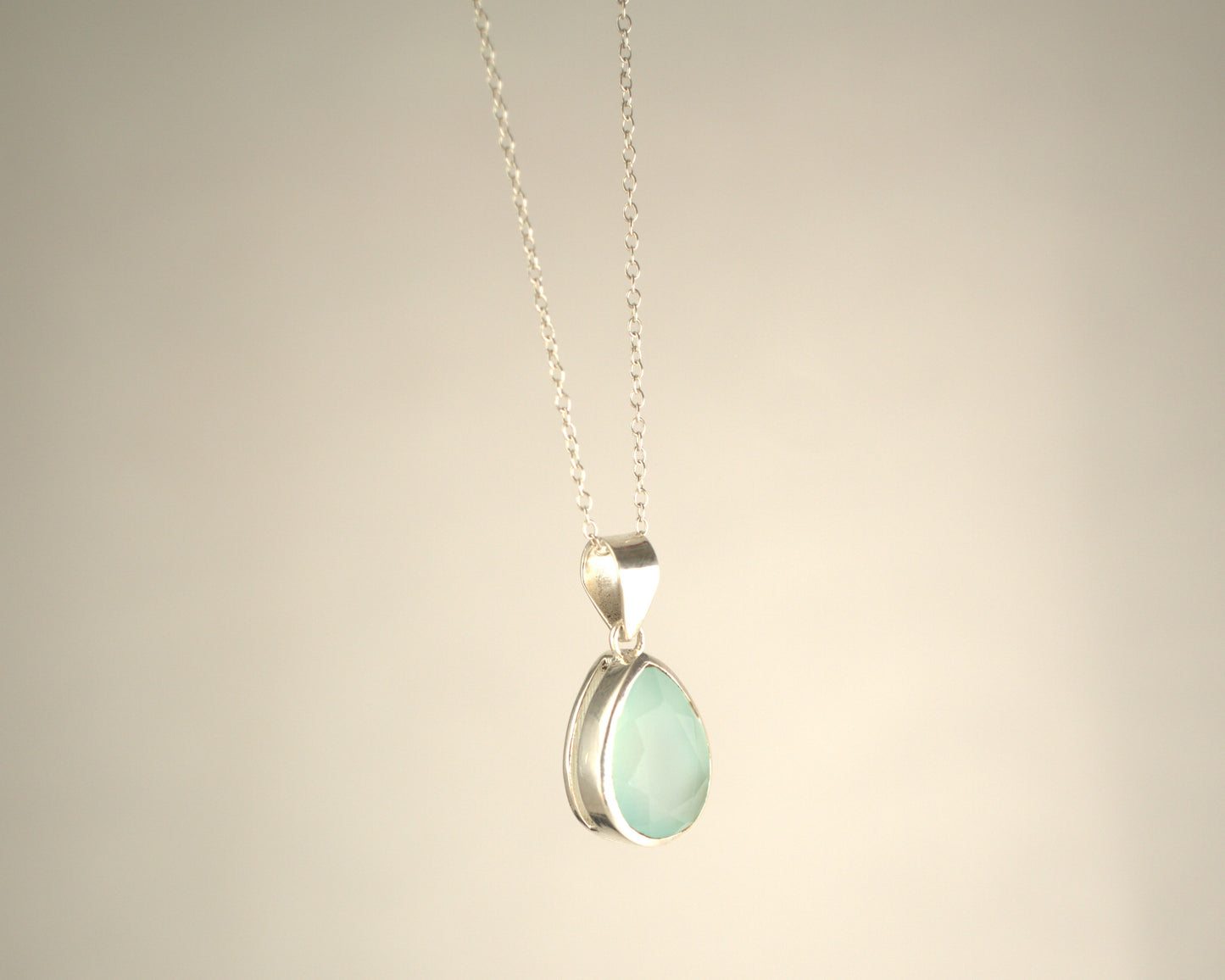 Pendentif Calcédoine en Argent 925 KAARA