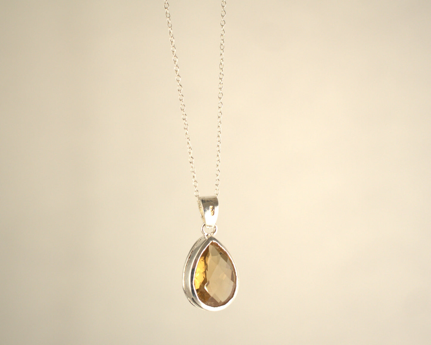 Pendentif Citrine en Argent 925 KAARA