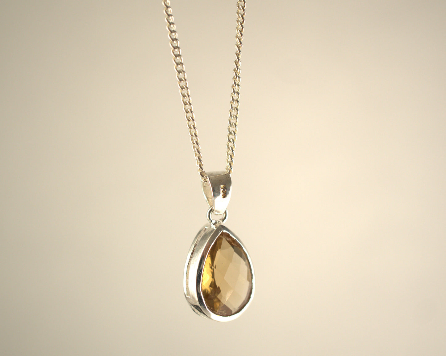 Pendentif Citrine en Argent 925 KAARA