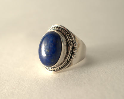 Bague Lapis Lazuli en Argent 925 KAARA