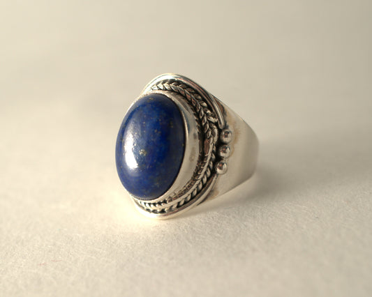 Bague Lapis Lazuli en Argent 925 KAARA
