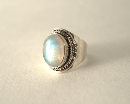 Bague Pierre de Lune en Argent 925 KAARA