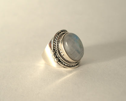 Bague Pierre de Lune en Argent 925 KAARA