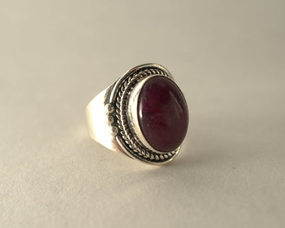Bague Racine de Rubis en Argent 925 KAARA