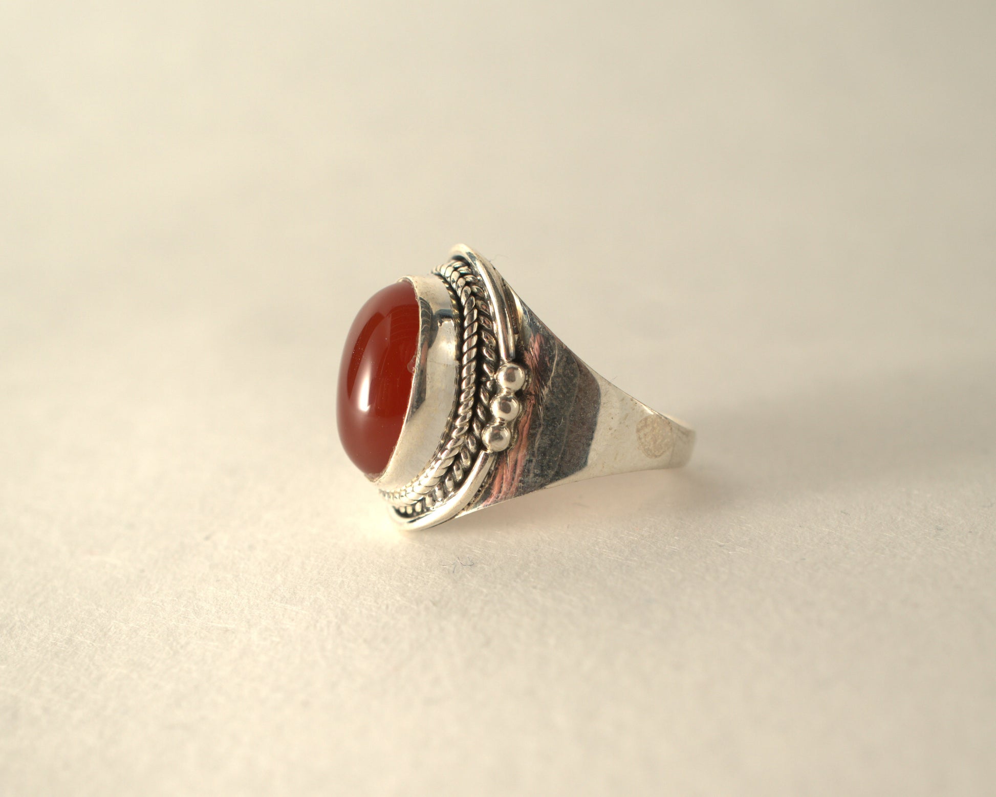 Bague Cornaline en Argent 925 KAARA