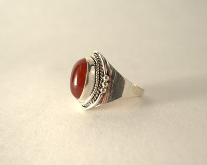 Bague Cornaline en Argent 925 KAARA