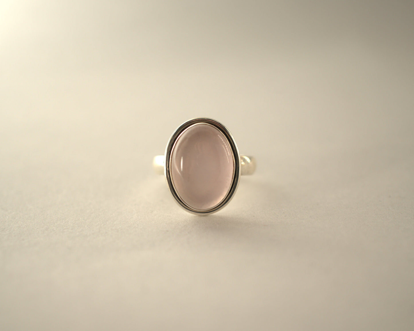 Bague Quartz Rose en Argent 925 KAARA