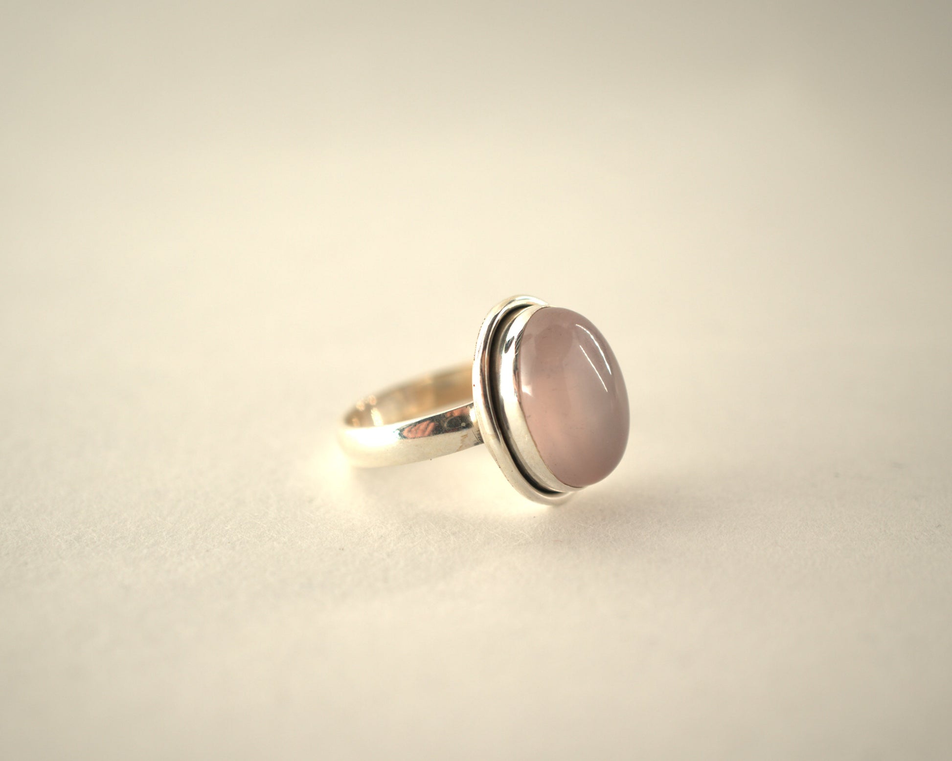 Bague Quartz Rose en Argent 925 KAARA