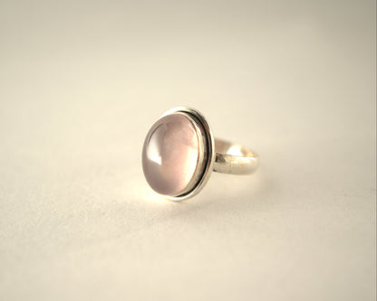 Bague Quartz Rose en Argent 925 KAARA