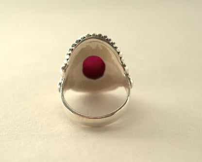 Bague Racine de Rubis en Argent 925 KAARA