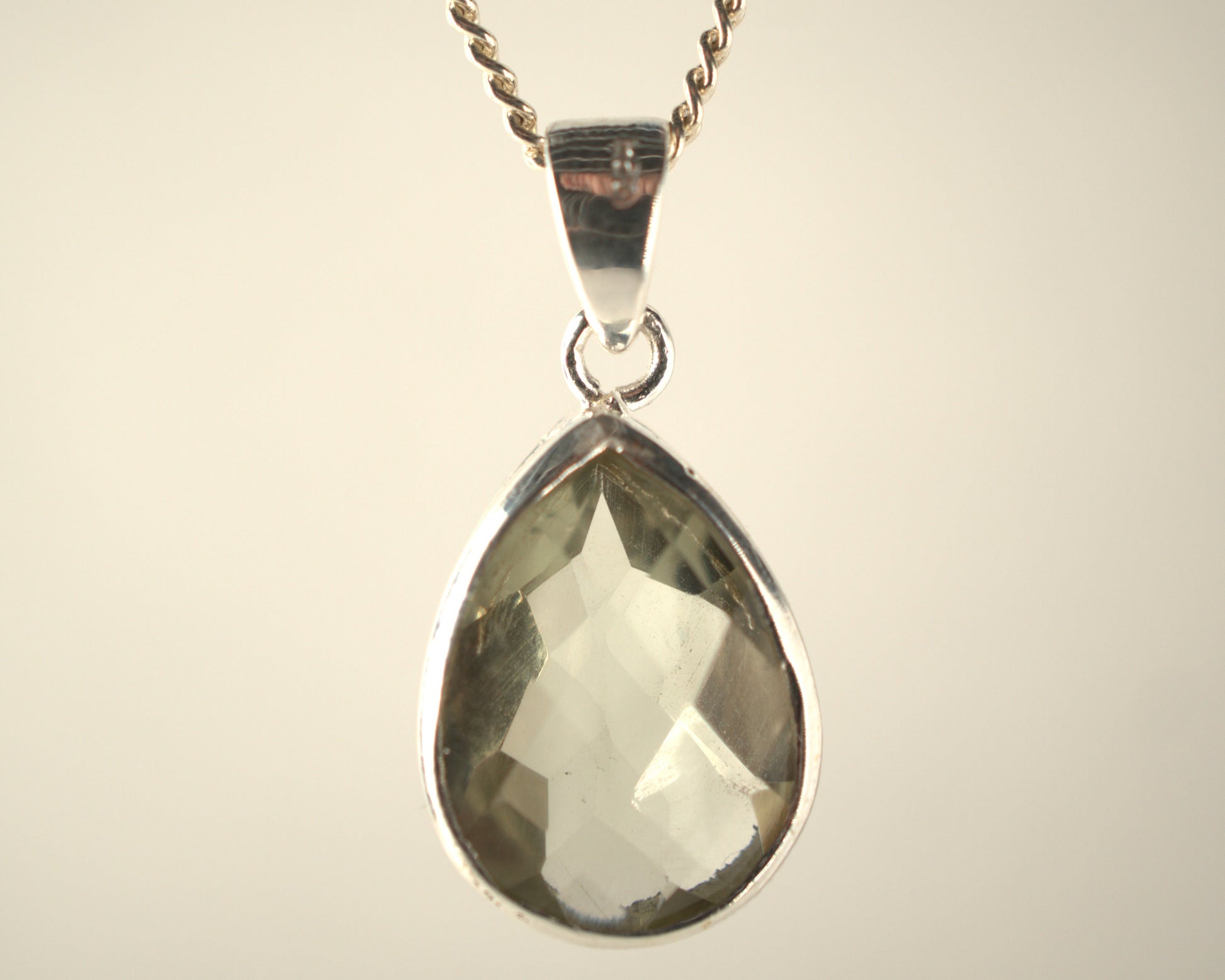 Pendentif Amethyste Vert en Argent 925 KAARA