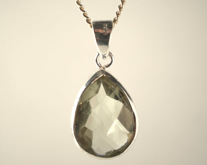 Pendentif Amethyste Vert en Argent 925 KAARA