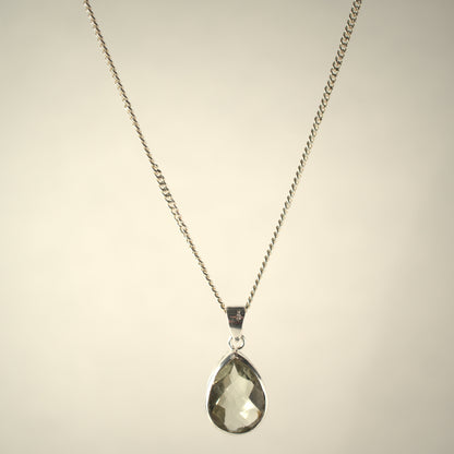 Pendentif Amethyste Vert en Argent 925 KAARA