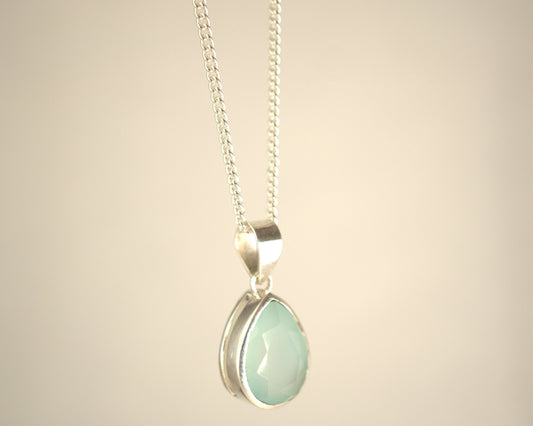 Pendentif Calcédoine en Argent 925 KAARA