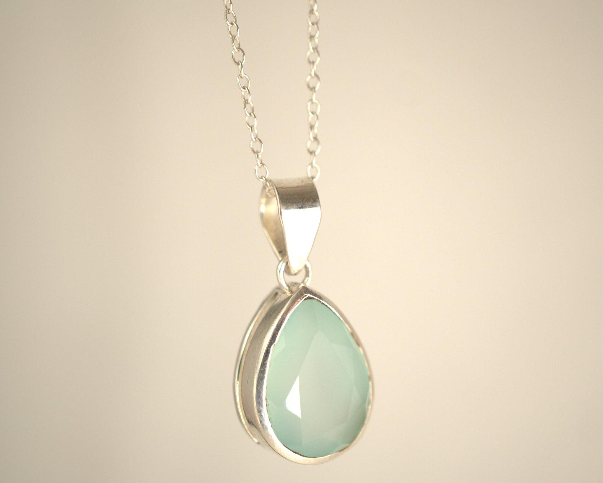 Pendentif Calcédoine en Argent 925 KAARA