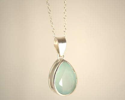 Pendentif Calcédoine en Argent 925 KAARA