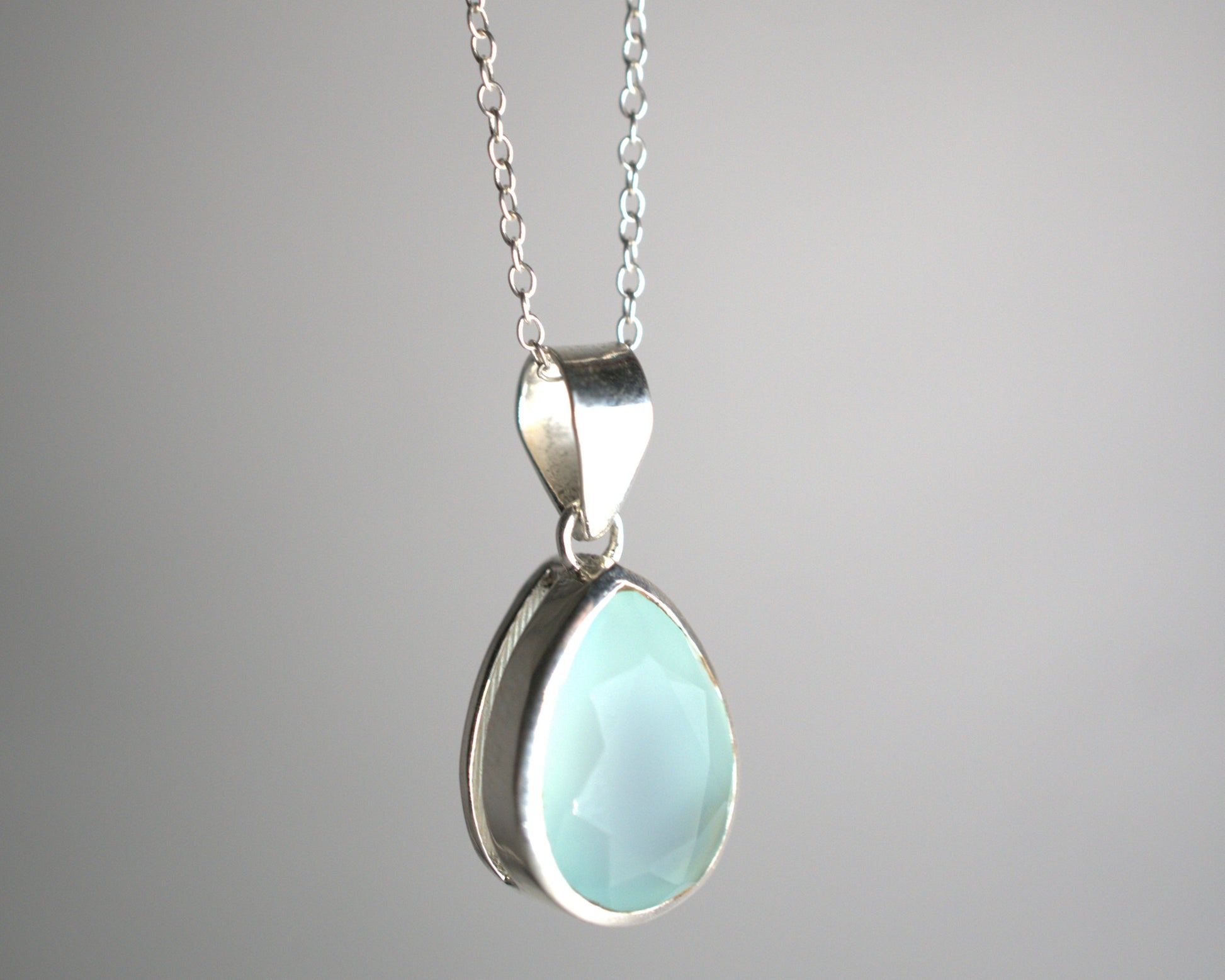 Pendentif Calcédoine en Argent 925 KAARA