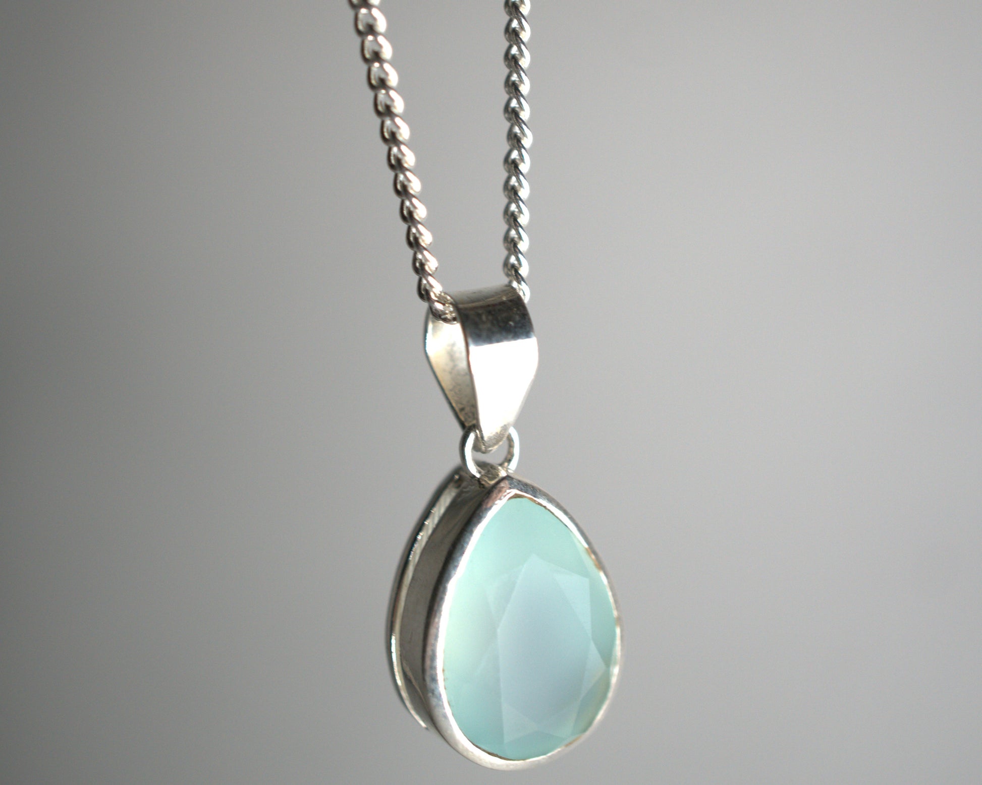 Pendentif Calcédoine en Argent 925 KAARA