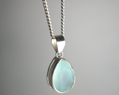 Pendentif Calcédoine en Argent 925 KAARA