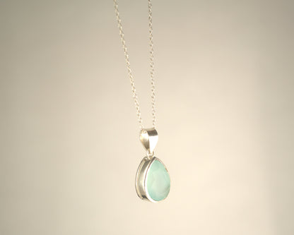 Pendentif Calcédoine en Argent 925 KAARA
