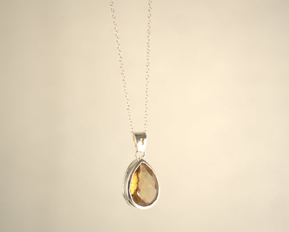 Pendentif Citrine en Argent 925 KAARA