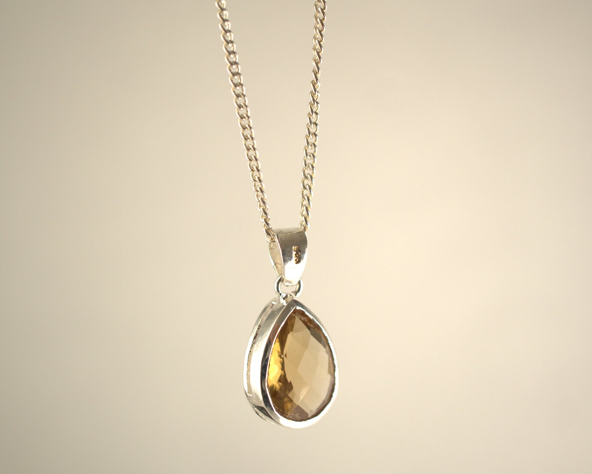 Pendentif Citrine en Argent 925 KAARA