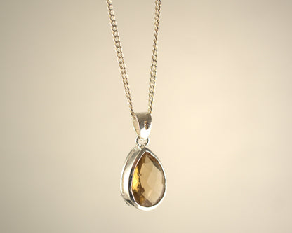 Pendentif Citrine en Argent 925 KAARA