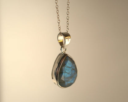 Pendentif Labradorite en Argent 925 KAARA