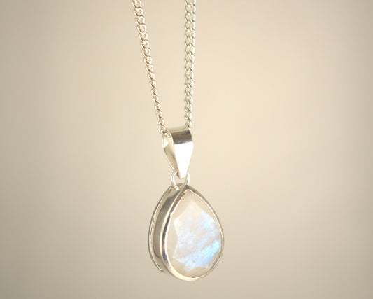Pendentif Pierre de Lune en Argent 925 KAARA